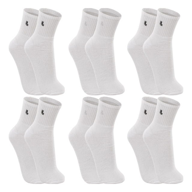 Kit 6 Pares Meias Lupo Cano Médio Alta Esportivas Academia Kit 6 Pares Meias Lupo Cano Médio Alta Esportivas Academia