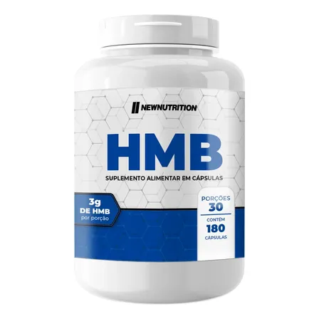 Hmb 3g Hidroximetilbutirato 180 Cápsulas Newnutrition Sabor Natural