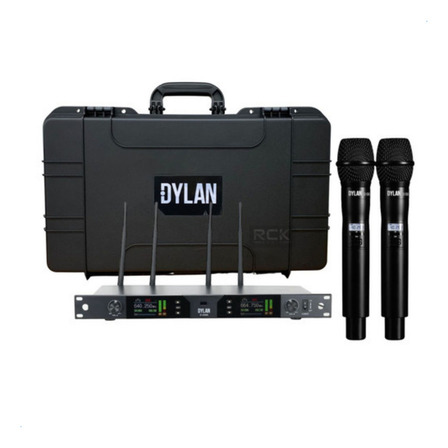 Microfone Sem Fio Dylan D-9500 Cor Preto Microfone Sem Fio Dylan D-9500 Cor Preto