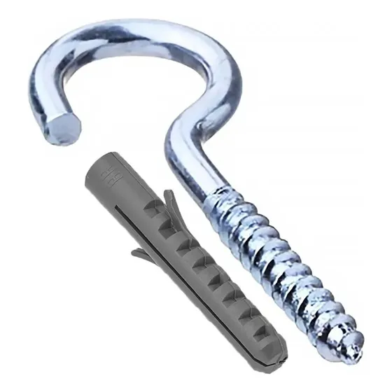 Gancho Aço Bucha 8mm P/ Tela Rede De Proteção 100 Cada