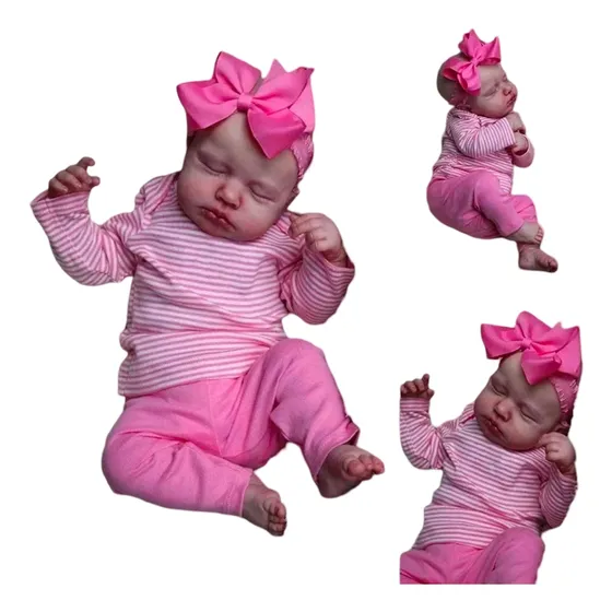 Bebe Real Con Peso 53cm Bebe Reborn Silicona De Vinilo
