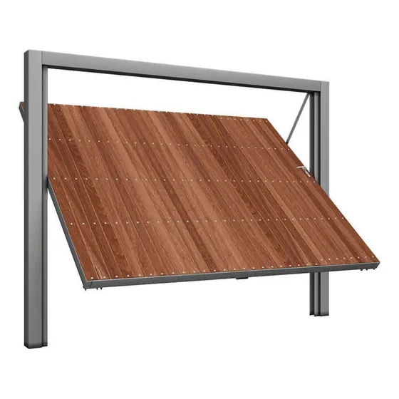 Portão Contrapeso De Aço Galvanizado Com Painel Em Hhwt