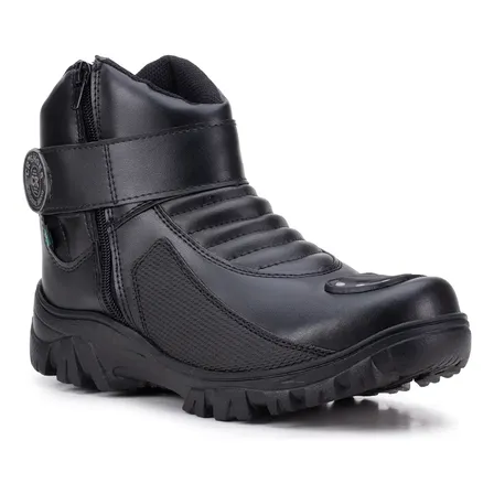 Bota Coturno Militar Motociclista Ziper Lateral Crshoes 8018