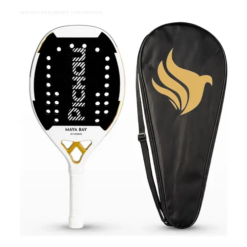 QUICK MORNING 2本セット Raquete De Beach Tennis Zeiq Scorpion 2 Carbono 3k + Capa Cor