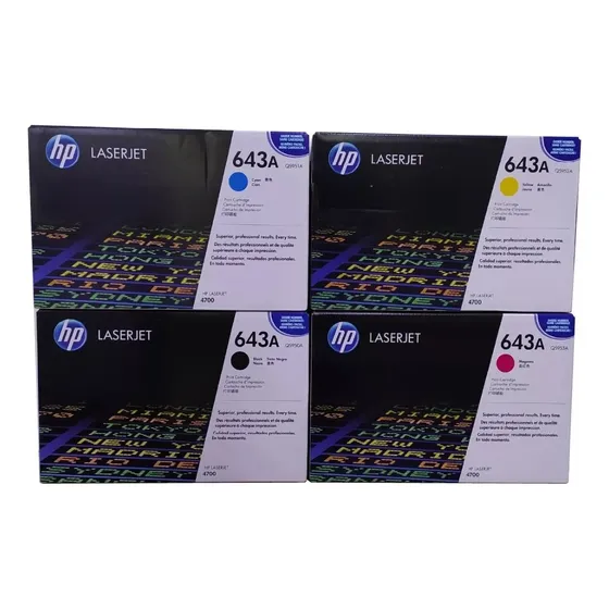 Toner Negro Y Colores Hp 643a Original Laserjet 4700