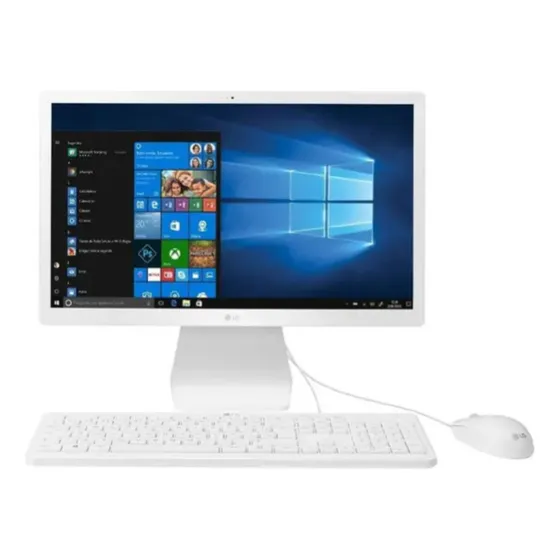 All In One LG 22v280 Celeron/4gb/500gb (branco) . .. .