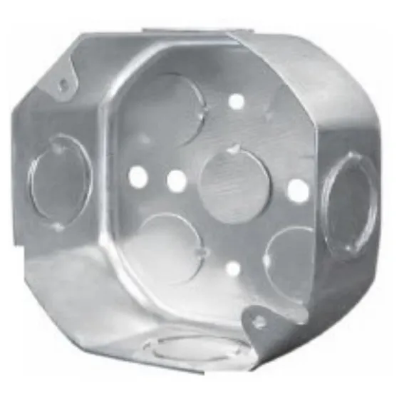 Cajetin Metalico Octogonal 4x4 Para 1/2  O 3/4  Mayor Detal