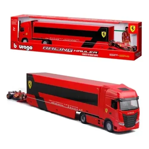 Caminhão Iveco S-way 570 Com F1 Ferrari Sf-24 1:43 Burago