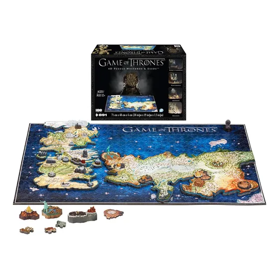 4d Cityscape Game Of Thrones (got) Rompecabezas 3d (3d Weste