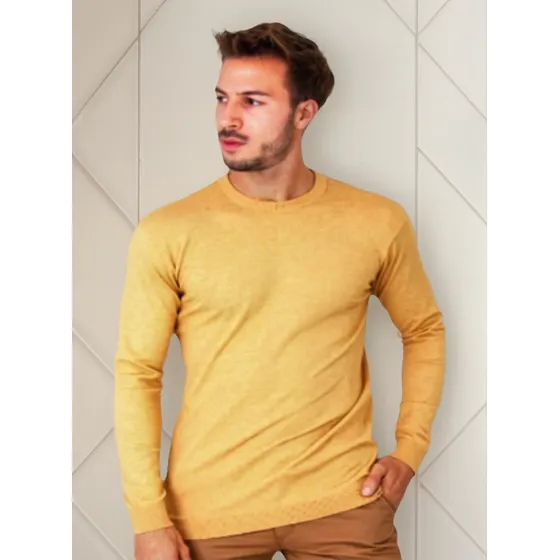 Pullover Liso Hilo Bremer Sweater Vestir Algodon 100%