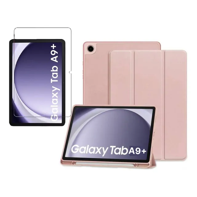 Kit Funda Porta Pencil Para Tablet Samsung A9 Plus + Vidrio
