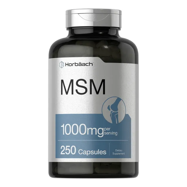 Cápsulas de suplemento Horbach MSM 1000 mg 250 unidades