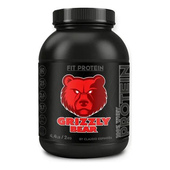 Suplemento Grizzly Bear Suplementos Alimenticios Proteína Sabor Leche Con Platano De 2kg - Polvo