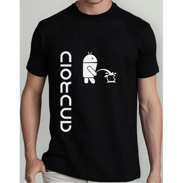Playera Yazbek Para Caballero Android Vs Apple