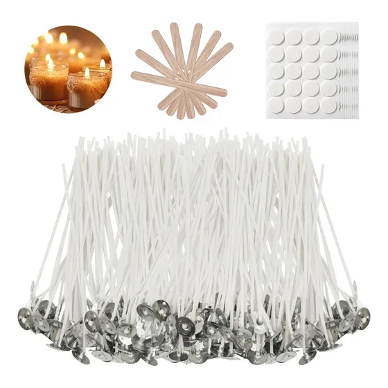 100 Piezas De 18 Cm Mechas Pre Encerado Pabilos Para Velas
