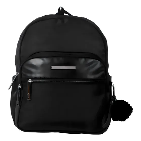 Morral Adelaide 3 Color Negro Diseño de la tela Liso
