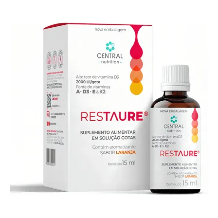 RESTAURE - Gotas -Central Nutrition - Vitaminas A D3 E K2 15ml