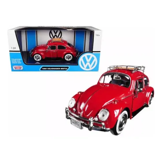 Motormax Volkswagen 1966 Beetle 1:24 Rojo