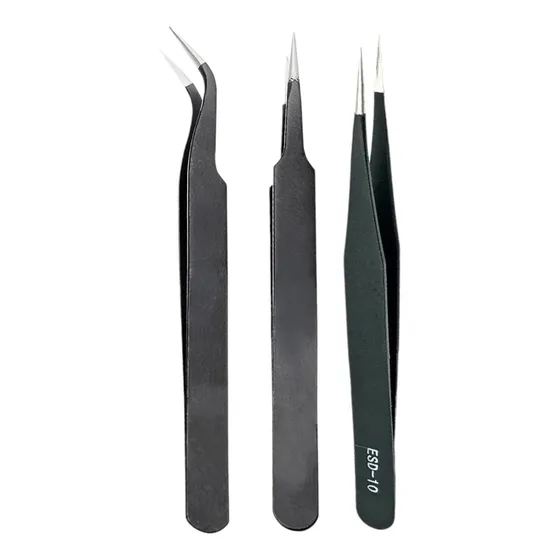 Kit Pinza Curva Pinza Recta Pinza Puntiaguda