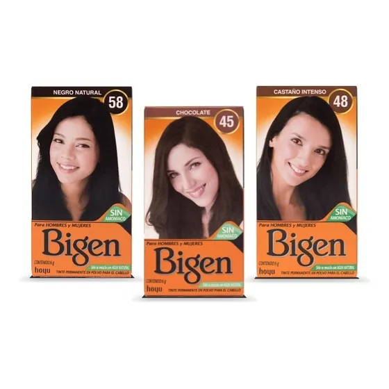 1 Bigen Tinte Natural Para Pelo, Cejas Y Barba Sin Amoniaco