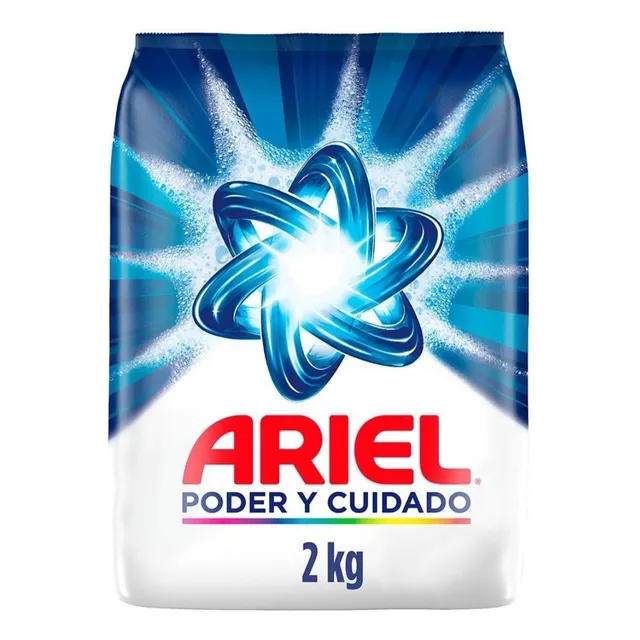 Detergente En Polvo Ariel Poder Y Cuidado 2 Kg C/bio-espuma