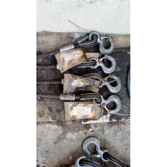 Eslinga De Guaya De Acero 1/2 Pulgada 4 Puntas Con Ganchos 