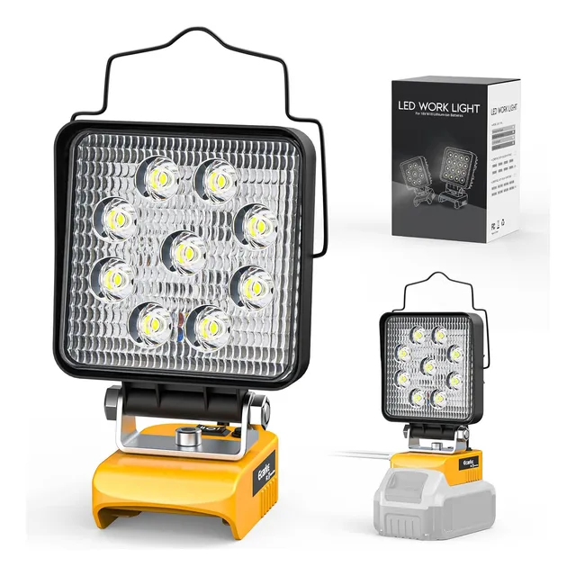 Luz De Trabajo Led Dewalt 20v Max, Cabeza Pivotante, Usb Y T