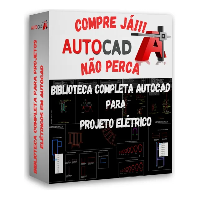 Pacote Eletrico Bloco Dinâmicos Formato Autocad + Brinde