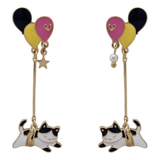 Pendientes De Dibujos Animados Con Forma De Gato Con Forma D Pendientes De Dibujos Animados Con Forma De Gato Con Forma D