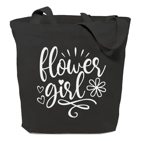 Gxvuis Bolsa Lona Para Niña Flor Estetica Reutilizable