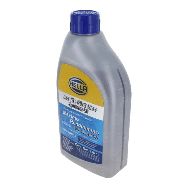 Aceite Para Motor Auto Sintetico 5w40 Hella Original 946 Ml
