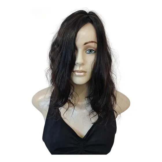 Prótese Capilar 9x9 Cabelo Humano Ondas Topo Cobre Falhas