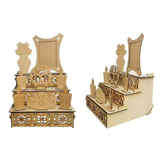 Ofrenda,altar Decorativo Día De Muertos Mdf 3 Mm