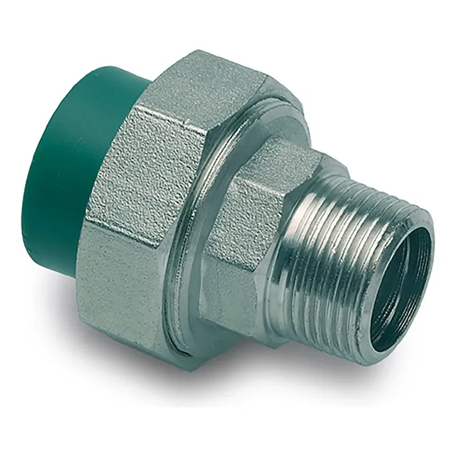 Union Doble Fusion Inserto Metalico Macho 1/2 X20 Mm Latyn