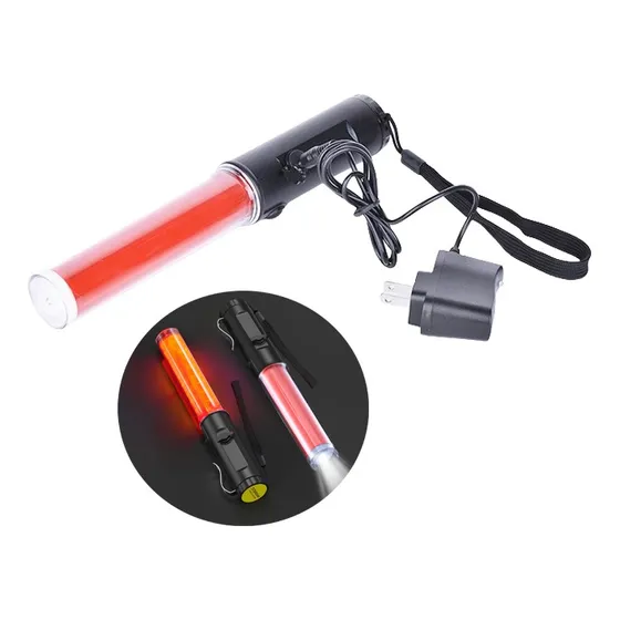 Linterna Led Lampara De Recargable Varita Tráfico De Señal