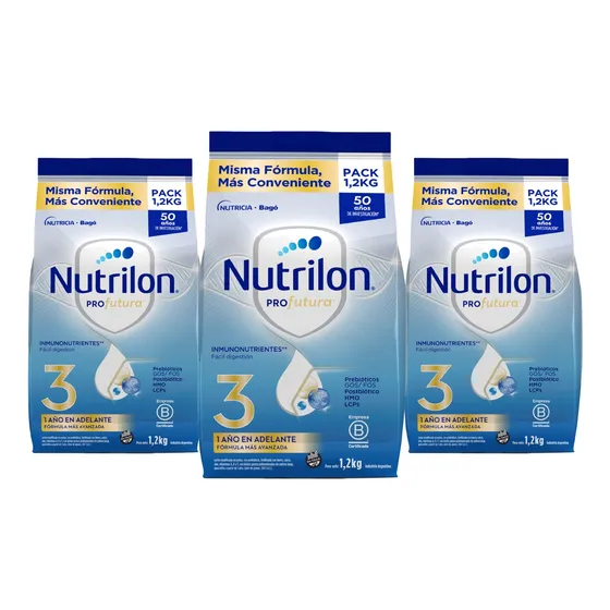 Leche Nutrilon Profutura 3 Polvo Pack Economico 1,2kg X 3un