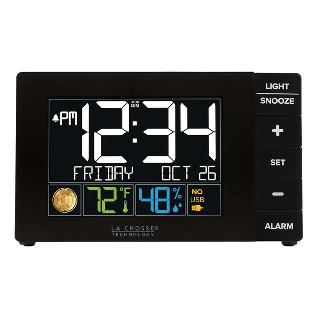 La Crosse Technology W88723 Reloj Despertador Color Usb