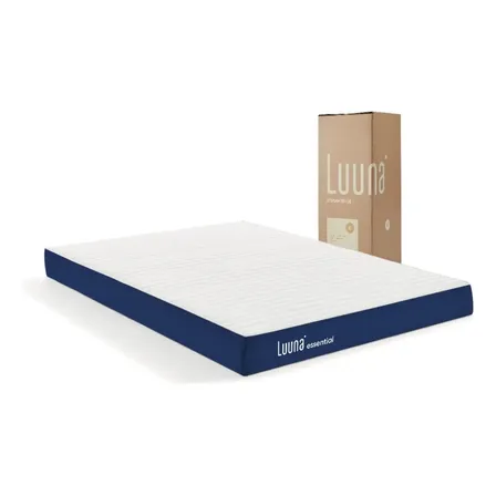 Colchão Casal Luuna Essential 1 Espuma Ergo D28 Ortopédico Firme Branco