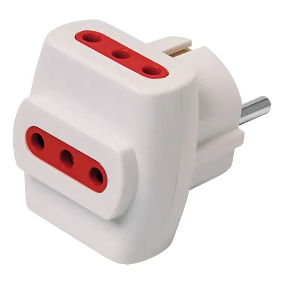 Adaptador De Corriente 3 3 En Linea Schuko Vivion