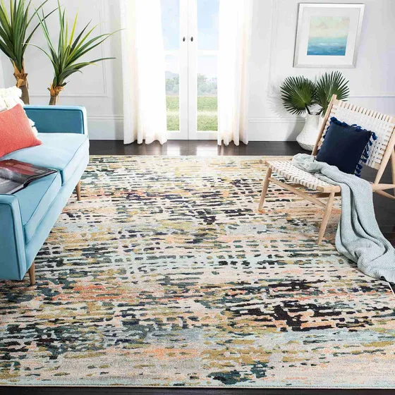 Alfombra Moderna Abstracta Para Sala Estar Dormitorio Casa