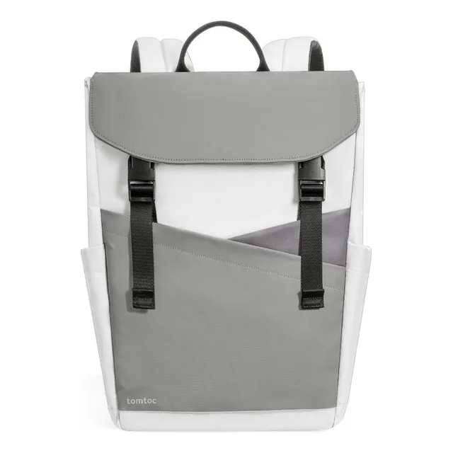 Tomtoc Mochila A64 Con Solapa Ligera De 18l Notebook De 16 Color Gris