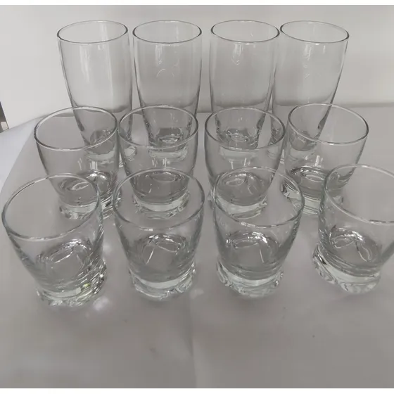 Juego Para 4 Personas ,vasos Largos Cortos Y De Licor
