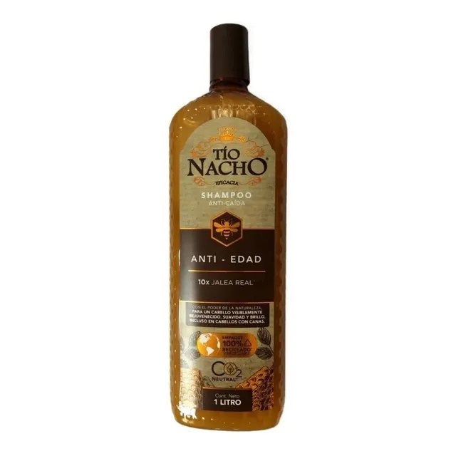 Tio Nacho Shampoo Jalea Real Anticanas Antiedad Anticaida