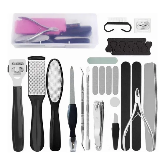 Set De Pedicure Removedor De Callos Removedor Cutícula Uñas