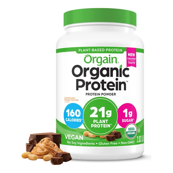 Proteína Vegana Orgánica En Polvo Orgain, Mantequilla De Cac