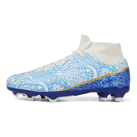Antideslizantes Tacos De Futbol,blanco Zapato Soccer 