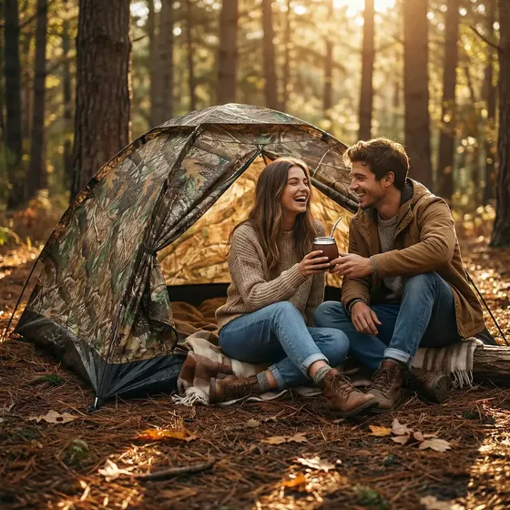 Carpa Camping Iglu 2 Personas Autoarmado Mosquitero 200x150 IMBACK Color Camuflado | Cuotas sin interés