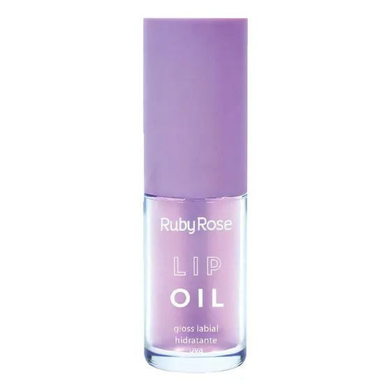 Óleo labial, hidratante labial, 6 aromas, cor de uva, rosa rubi