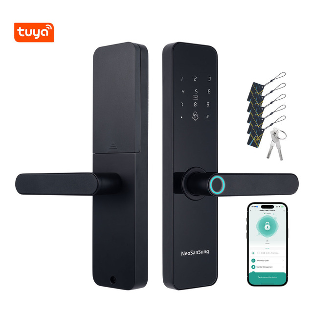 Fechadura Digital Biométrica Eletrônica Touch Biometria Com Bluetooth, Tuya Smart Life App... Fechadura Digital Biométrica Eletrônica Touch Biometria Com Bluetooth, Tuya Smart Life App...