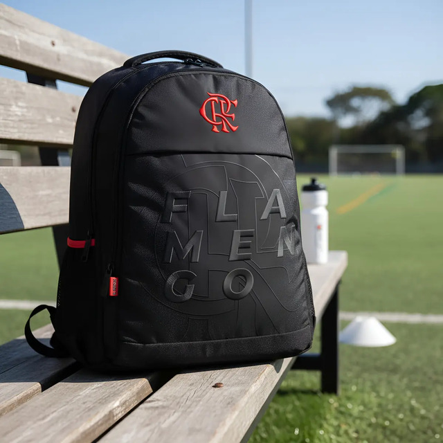 Mochila Unissex 14005 Flamengo Esportiva Preta Xeryus Preto
